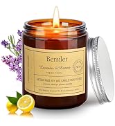 Lavender Lemon Scented Candles, Lavender Candles for Home Scented Aromatherapy Candles, Stress Re...