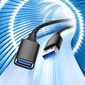 5Gbps USB 3.0 Extension Cable, Fast Transfer for Flash Drives & External HDD