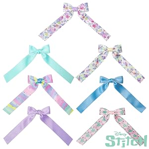 Stitch Long Tail Hair Bow Set