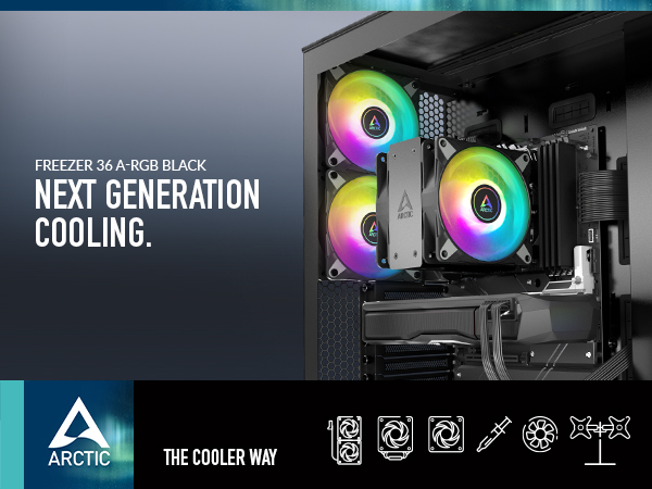 Freezer 36 A-RGB Black; Next Generation Cooling