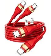 USB C to USB C Cable, (60W 2Pack 10FT) Fast Charging Type C Charger Cord | SIIIUYF,TPE Rubber,USB...