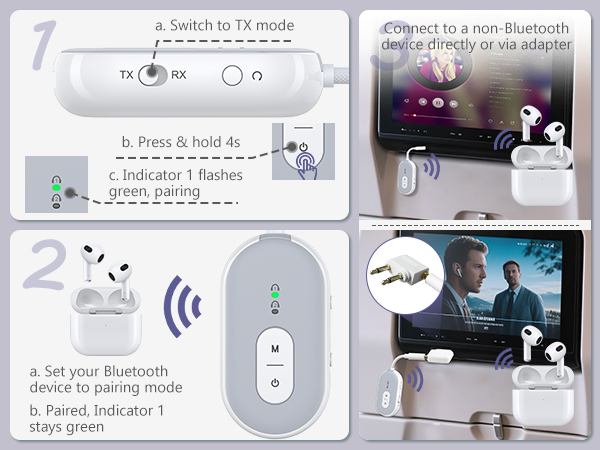Bluetooth Transmitter for airplane