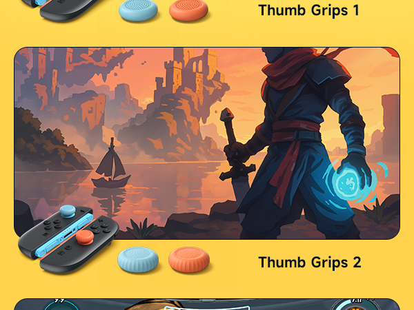 JSAUX Thumb Grips for Nintendo Switch 2