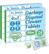 Garbage Disposal Cleaner Deodorizer Tablets-48 Pack Deep Cleaning Disposer Descaler Freshener-Hea...