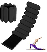 Wrist Ankle Weights for Women, Adjustable Ankle Weights Strength Training Silicone Bracelets Work...