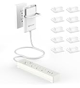 6FT Ultra-Thin Flat Plug Power Strip with 3 Outlets & 3 USB Ports | Child & Pet-Safe, 1625W, Wall...
