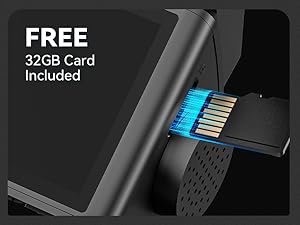 3 Channel Dash Cam Front and Rear Inside, 1080P Dash Camera for Cars