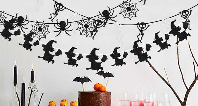 Halloween Glittery Banner