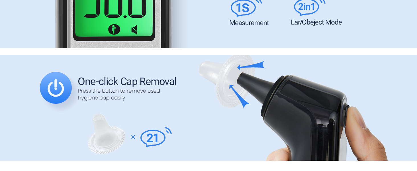 Viproud Ear Thermometer Black