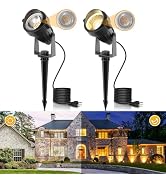 LOHAS Landscape Spot Lights Outdoor, 5W Dusk to Dawn Outdoor Lighting, LED Spotlights for Yard, 1...