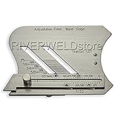 RIVERWELD Adjustable Fillet Weld Gauge and Unequal Leg Measurement Feature Weld Inspection