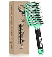 hair brush green
