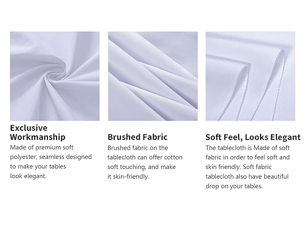 white table cloth