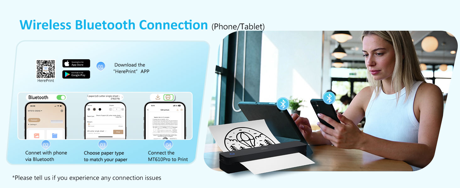 Portable Printers Wireless for Travel