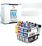 CMYi LC401XL Replacement Combo Pack Ink Cartridges for Brother DCP-J1800DW, MFC-J1010DW, J1012DW,...