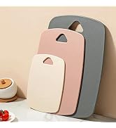 Cutting Boards for Kitchen,Plastic Cutting Board Set of 3, Thick Chopping Boards for Meat, Veggie...