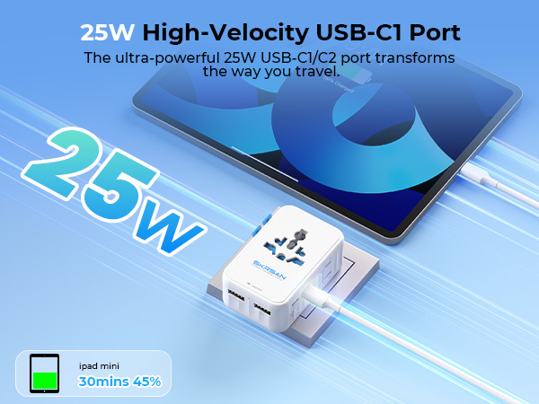 SKRSAN Aura International Travel Adapter