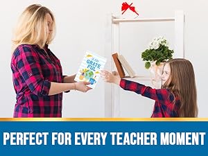 A girl student is giver her teacher a stylish teacher cards.