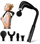 Massage Gun with Upgraded Extension Handle, Back Massage Gun Deep Tissue, Back Massager for Pain ...
