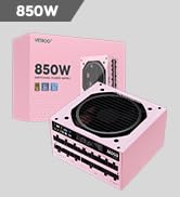 Vetroo 850W Power Supply Dual PCIe 5.1 ATX 3.1 Ready, 80 Plus Gold Full Modular, Quiet Operation ...