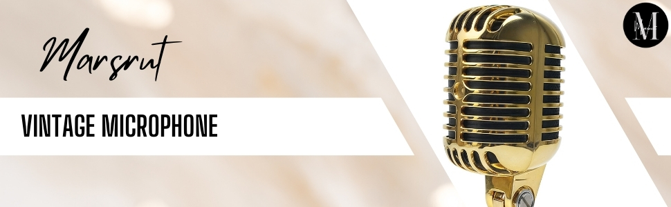 Vintage Retro Old School Microphone