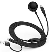 Samsung Galaxy Watch Ultra Charger Cable, 2 in 2 Samsung Phone and Watch Magnetic Wireless Charge...