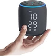 REACHER Small Sound Machine Alarm Clock, Portable Travel White Noise Machine with 20 Soothing Sou...