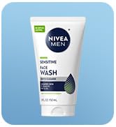 NIVEA MEN Sensitive Face Wash with Vitamin E and Chamomile Extract, No Drying Alcohol