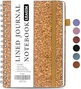 Lined Spiral Journal Notebook for Women & Men, College Ruled Hardcover Notebook for Work & Note T...