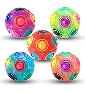 Vdealen Magic Rainbow Puzzle Ball, Fidget Ball Puzzle Brain Teaser Fidget Toy- Birthday Party Eas...
