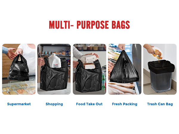 black thank you bag