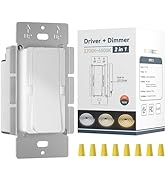 PAUTIX Tunable Dimmer Switch & LED Driver 2in1,UL Listed Dimmable 2700K-6500K LED Transformer 24V...