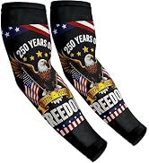 Aegend USA 250th America Flag Arm Sleeves 1776-2026, Cooling Sun Protection Tattoo Cover Sleeve f...