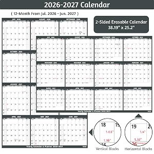 large dry erase calendar for wall