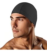 Kinwor Swim Cap for Men Women Adult, High Stretch Fabric Swim Cap, Swimming Caps Non-Waterproof
