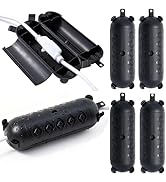 PALARINE 6Pack Black Outdoor Extension Cord Cover Waterproof, Weather-Resistant Electric Cord Cov...