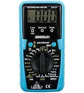 ALLOSUN EM127 Digital Automotive Meter Digital Multimeter RPM Dwell Angel Ignition System Test Du...