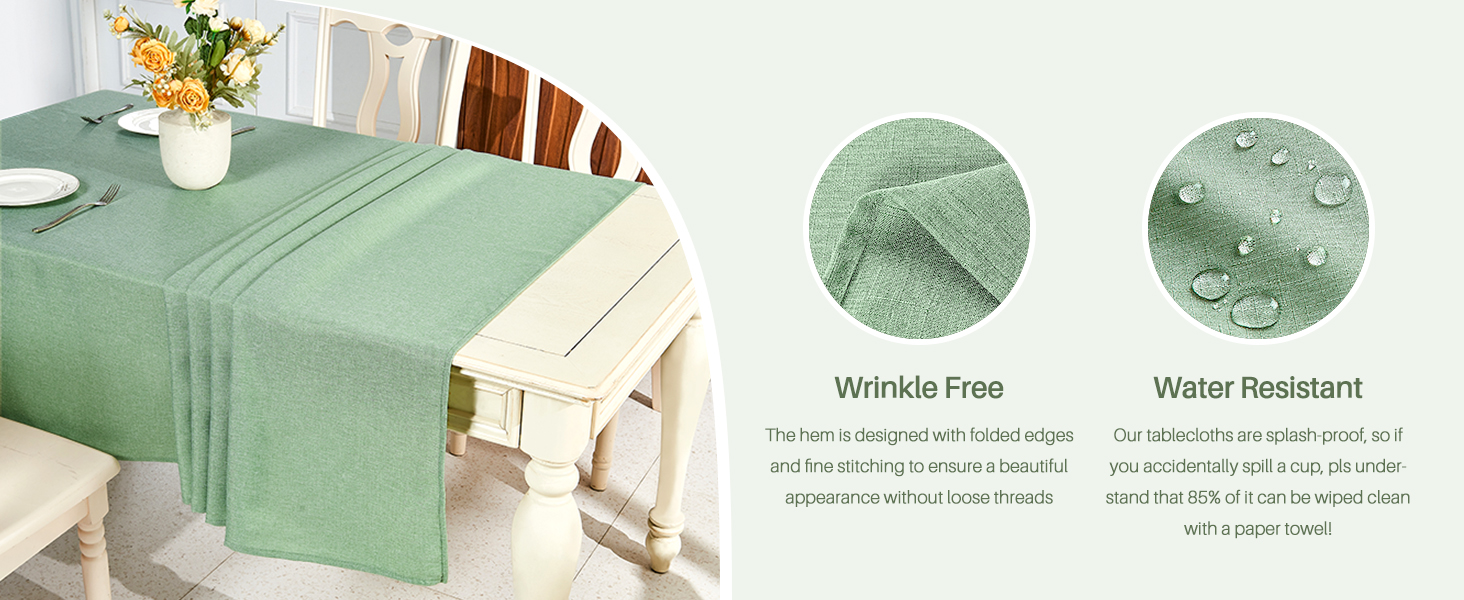 Table cloths for rectangle tables