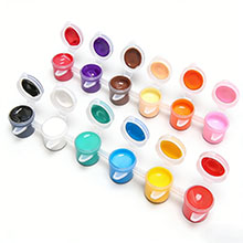 12 richly pigmented acrylic paints