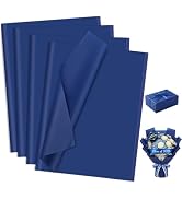 woric 160 Sheets Blue Tissue Paper for Gift Bags 20 X 14 Inches Navy Wrapping Tissue Paper Bulk f...