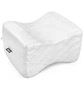 DMI Contoured Memory Foam Knee Wedge Pillow for Sleeping, Sciatica Pain Relief, Hip & Back Pain, ...