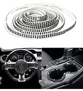 AOCISKA 16.4Ft Bling Car Trim Self Adhesive,Car Dashboard Decorations,DIY Rhinestone Car Interior...