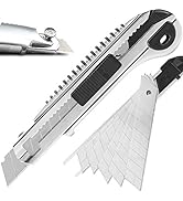 DOWELL Utility Knife Retractable Utility Knife Box Cutters Heavy Duty with 5PCS Extra Blades,Self...