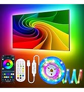 DTQJ LED Lights for TV 75-100 inch, 23 FT TV LED Backlight TV Lights Behind LED for TV Lighting, ...