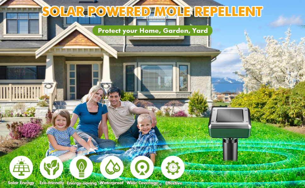 mole repellent solar powered