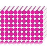 1400 PCS Dot Stickers Pink 3/4 Inch Round Color Coding Labels Polka Circle Dot Label Sticker for ...