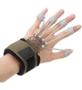 Finger Exerciser, 20Lb/40Lb Hand Grip Strengthener, Hand Strengthener Finger Resistance Band Guit...