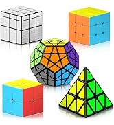 Vdealen Speed Cube Set, Cube Bundle 2x2 3x3 Pyramid Dodecahedron Mirror Magic Cube Pack, Puzzle C...