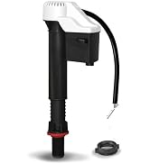 Korky QuietFILL Toilet Fill Valve - Universal Fits 99% of Toilets - Easy Height Adjust for Fast I...
