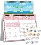 Small Desk Calendar 2026-2027 - Standing 2026 Desk Calendar, MAY.2026 to JUN.2027, 8" x 6", Month...